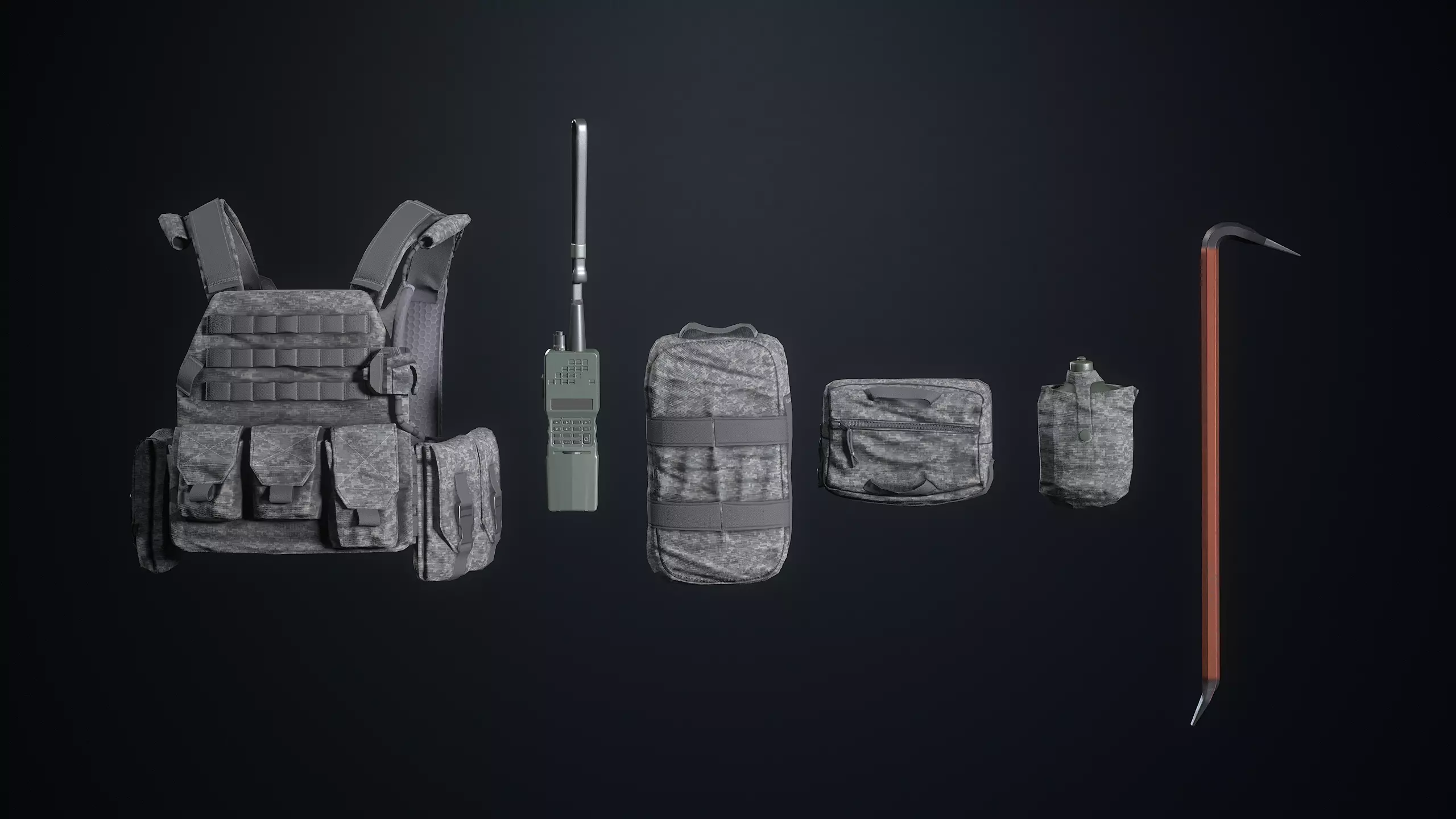 Assault Soldier Low-poly 3D model_9