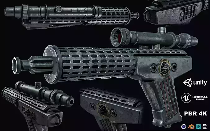 Deathhammer Blaster Pistol