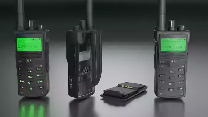 Walkie Talkie 3D Low-poly 3D model