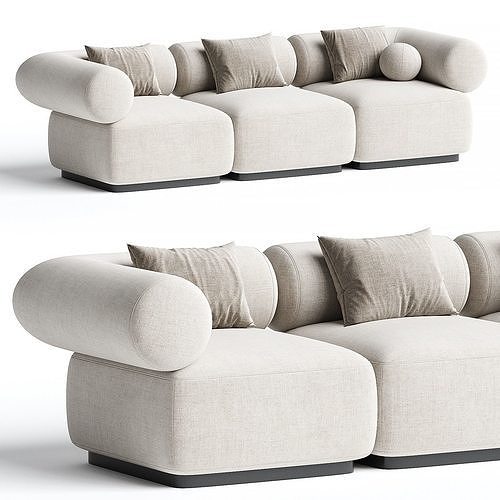 OFFO Modular sofa By annud 3d model  3D model