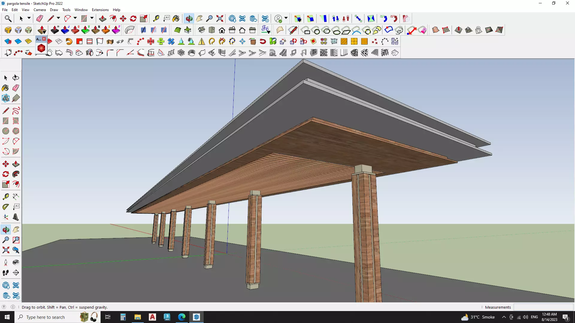 3d model of pergola 3D model