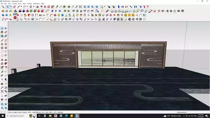 3d model of decor wall 3D model