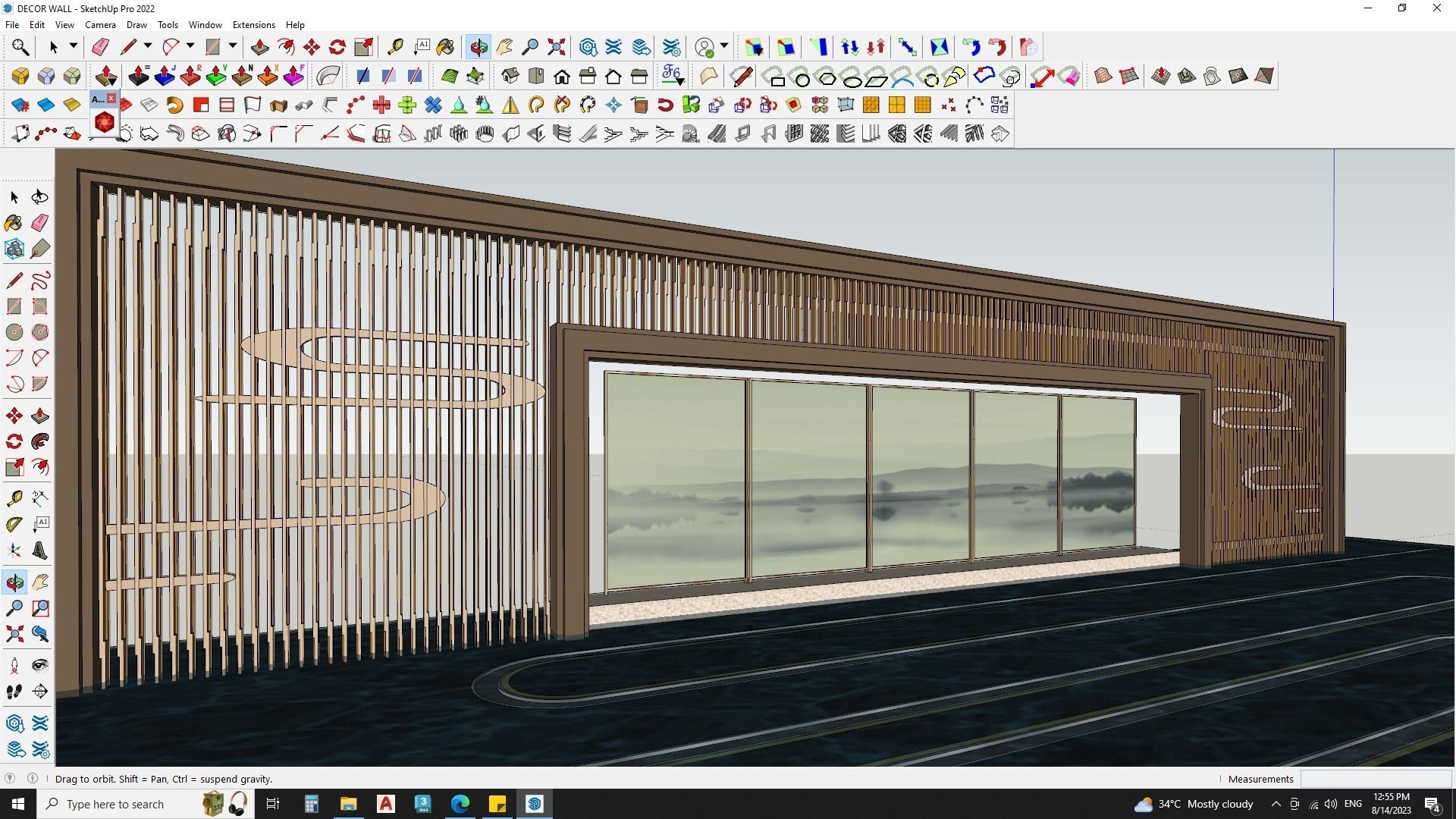 3d model of decor wall 3D model_2