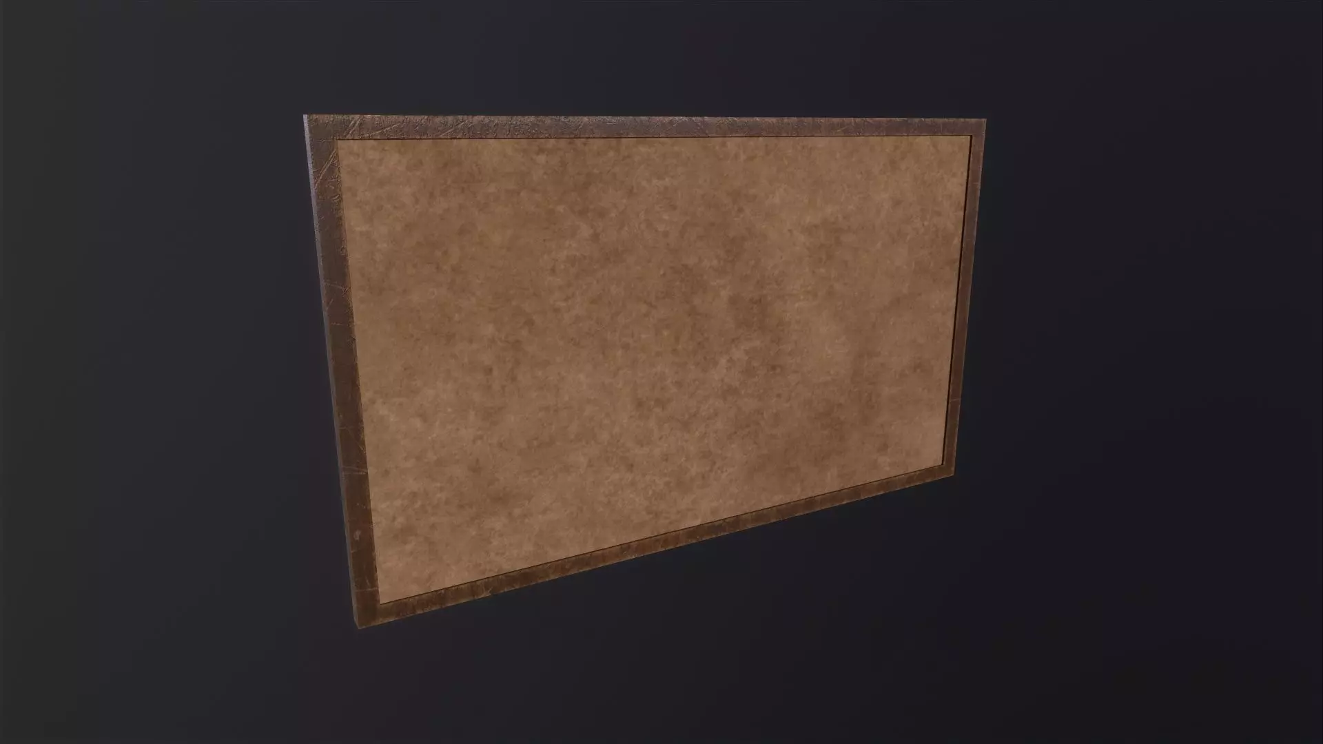 Corkboard 3D Model Low-poly 3D model_0