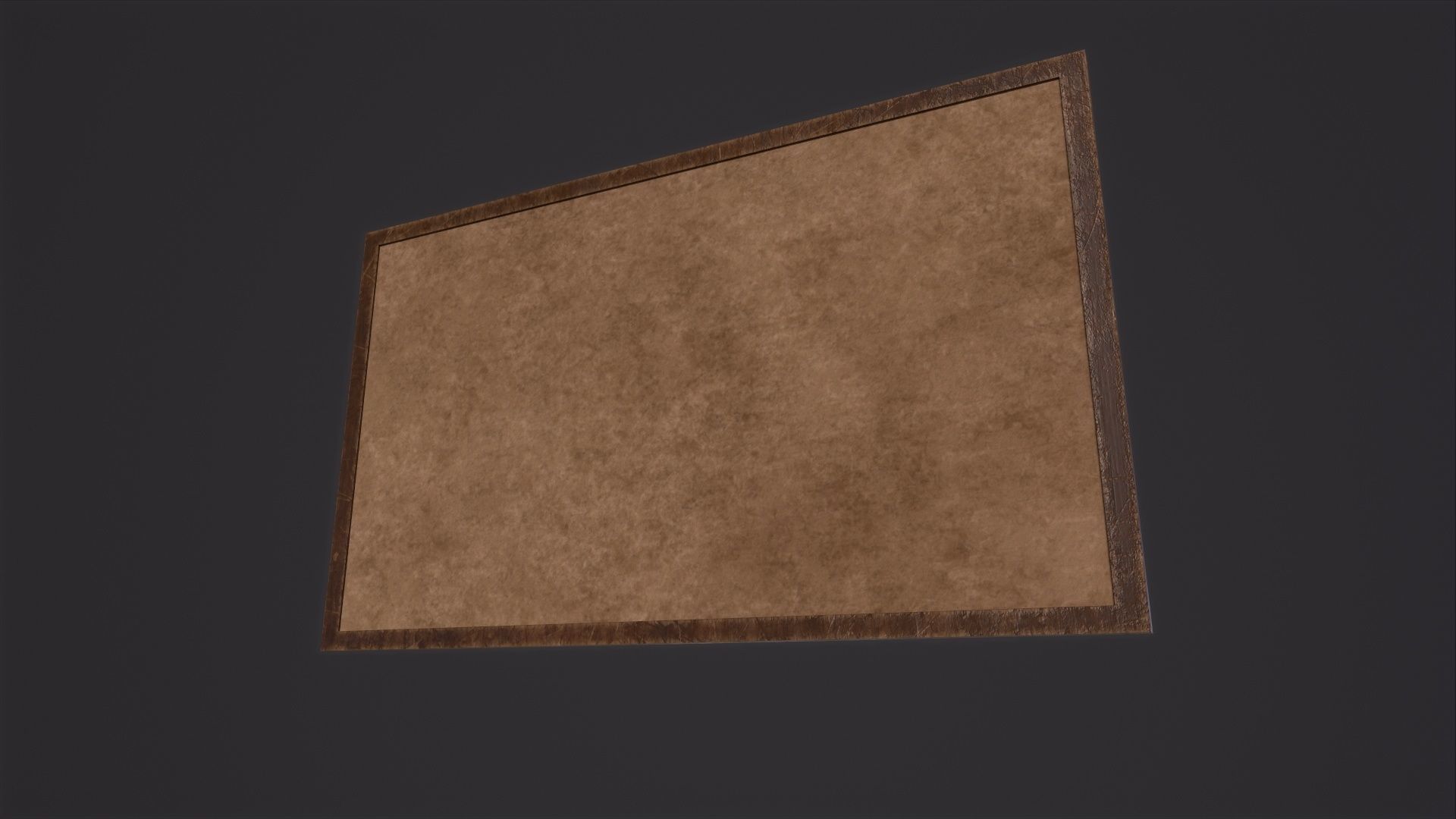 Corkboard 3D Model Low-poly 3D model_3