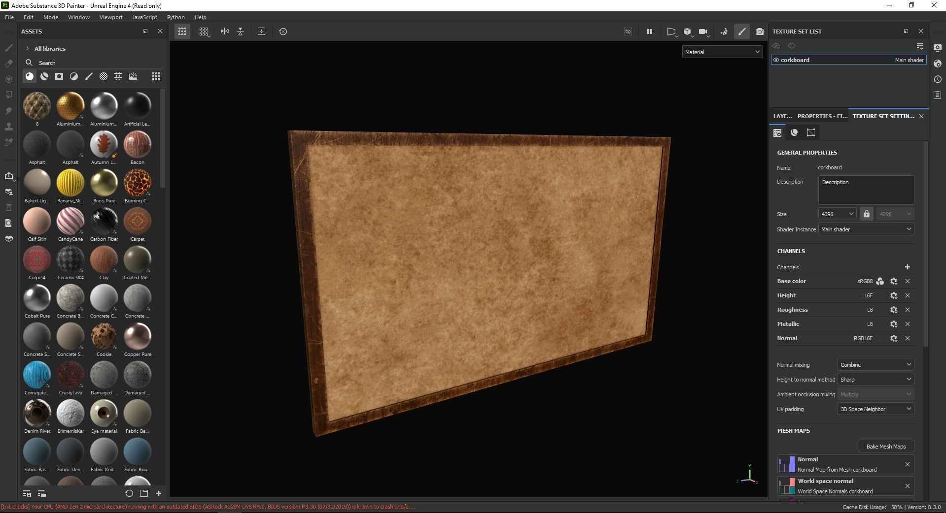 Corkboard 3D Model Low-poly 3D model_7