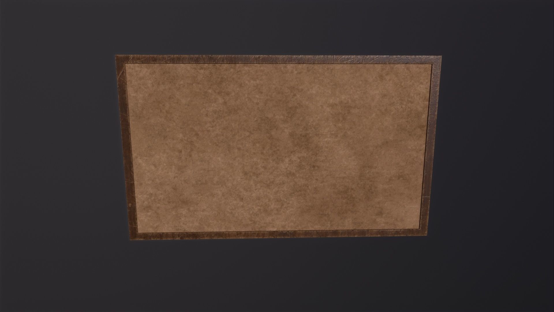 Corkboard 3D Model Low-poly 3D model_2