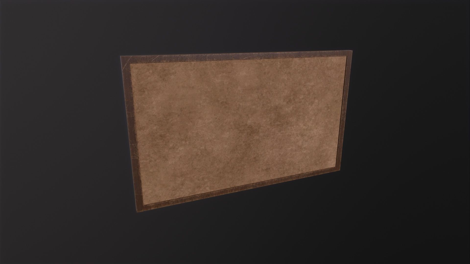 Corkboard 3D Model Low-poly 3D model_6