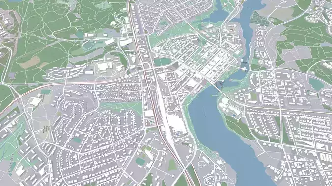 Cityscape Kajaani Finland