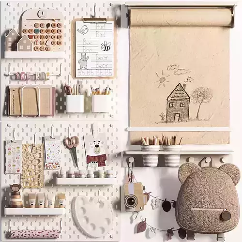 Ikea SKADIS Pegboard for Teenagers and Kids 06
