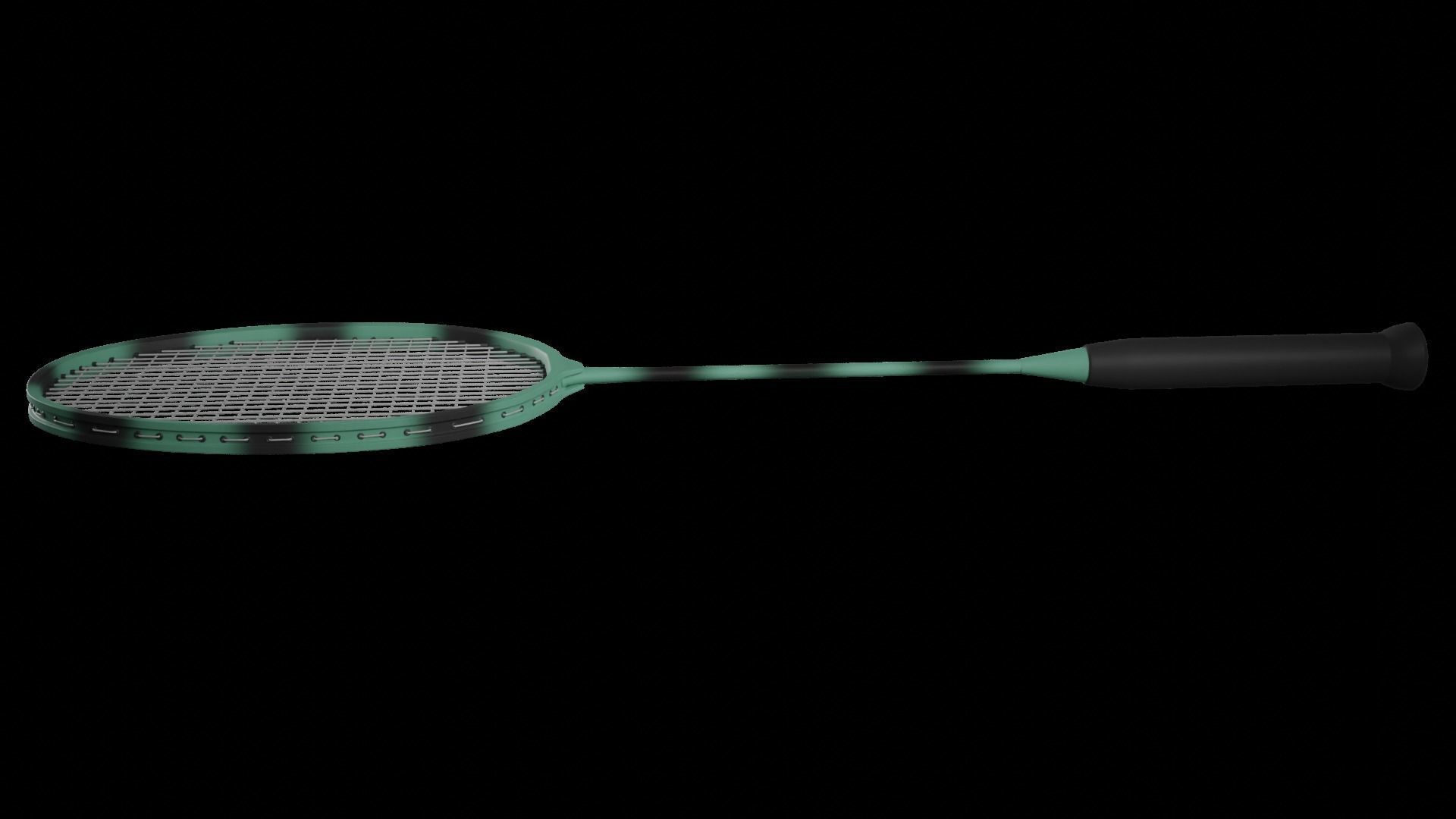 Badminton Racket 3D model_7