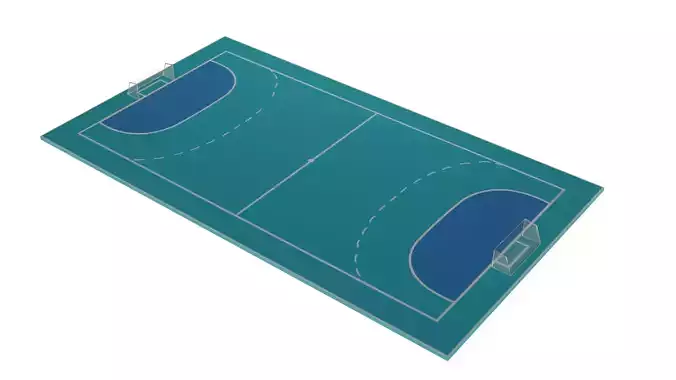 Handball Court 3D model