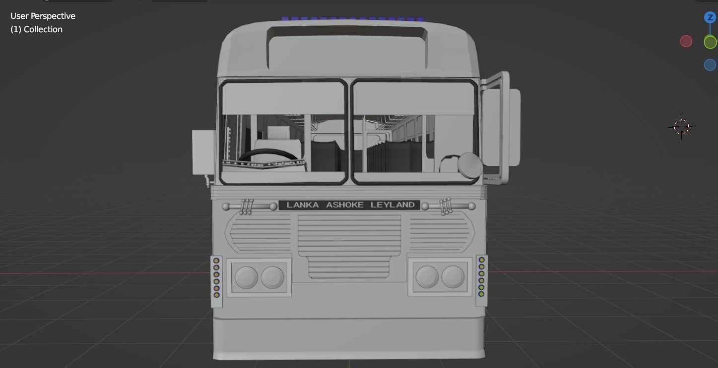 LANKA Ashok Leyland Viking Bus 3D model 3D model_6