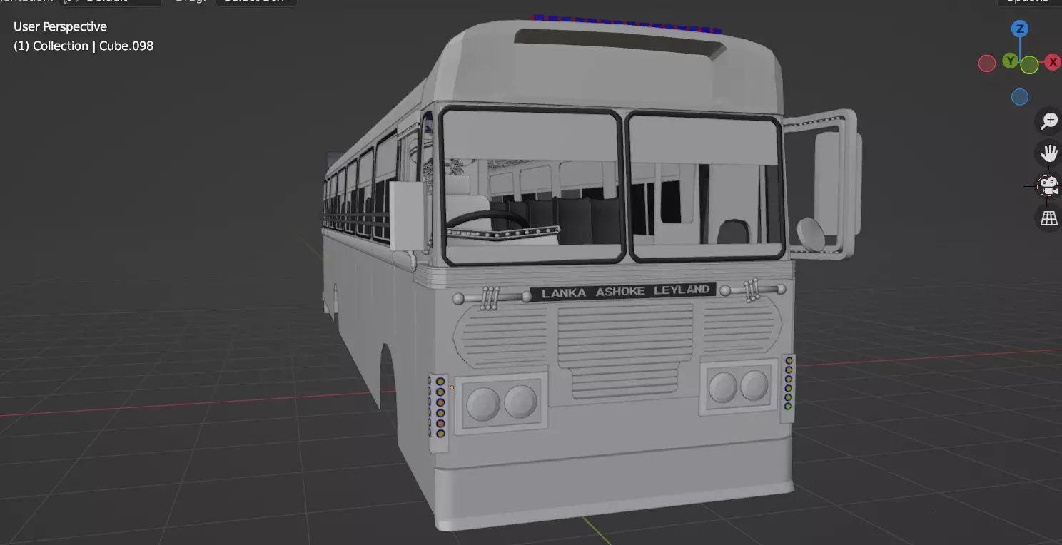 LANKA Ashok Leyland Viking Bus 3D model 3D model_0