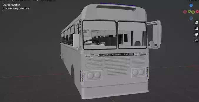  LANKA Ashok Leyland Viking Bus 3D model