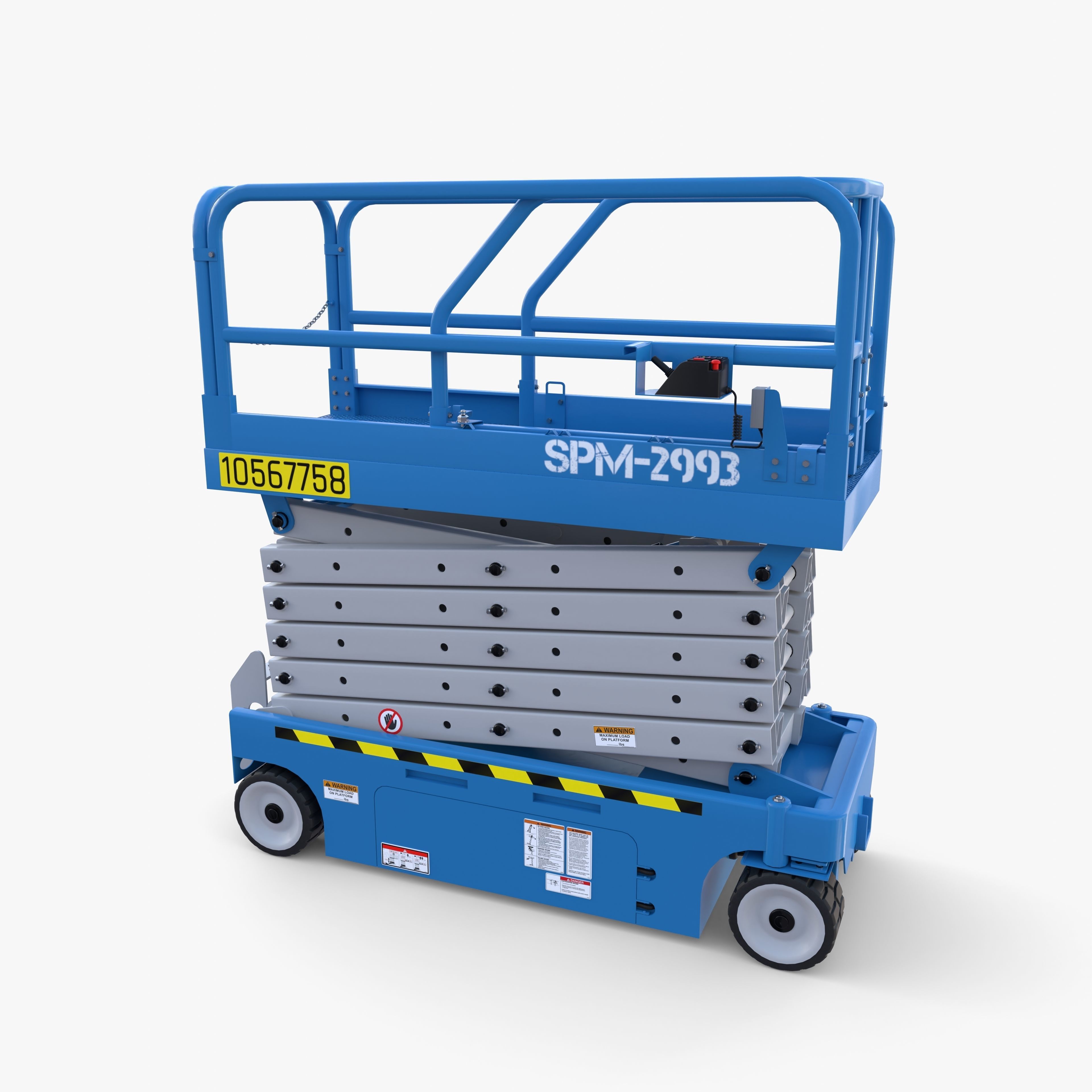 Animated Electric Scissor Lift v1 3D model animated | CGTrader