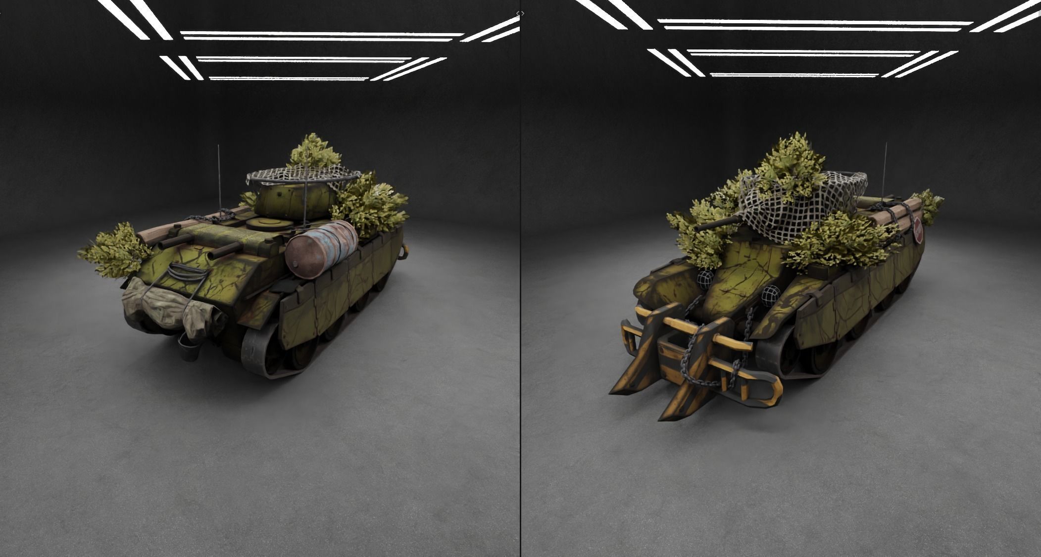 BT-7 Tank Low-poly 3D model_5