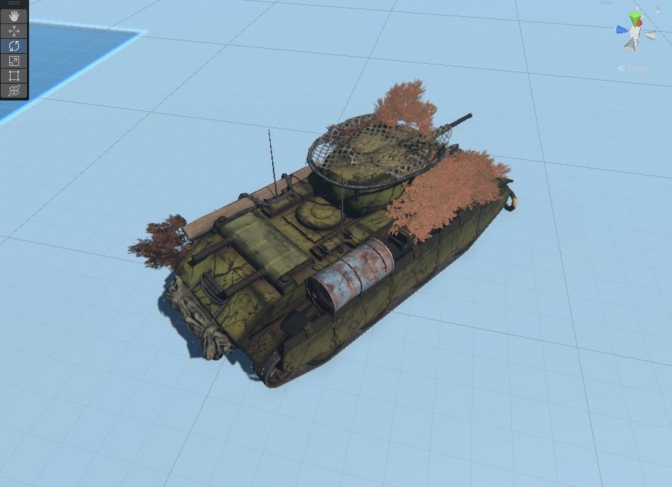 BT-7 Tank Low-poly 3D model_8