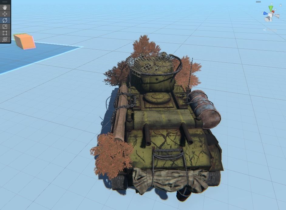 BT-7 Tank Low-poly 3D model_9