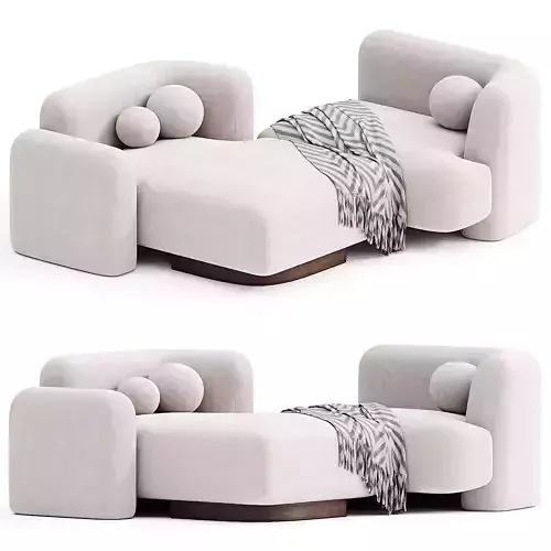 Pop Sofa Meridienne 3d model 