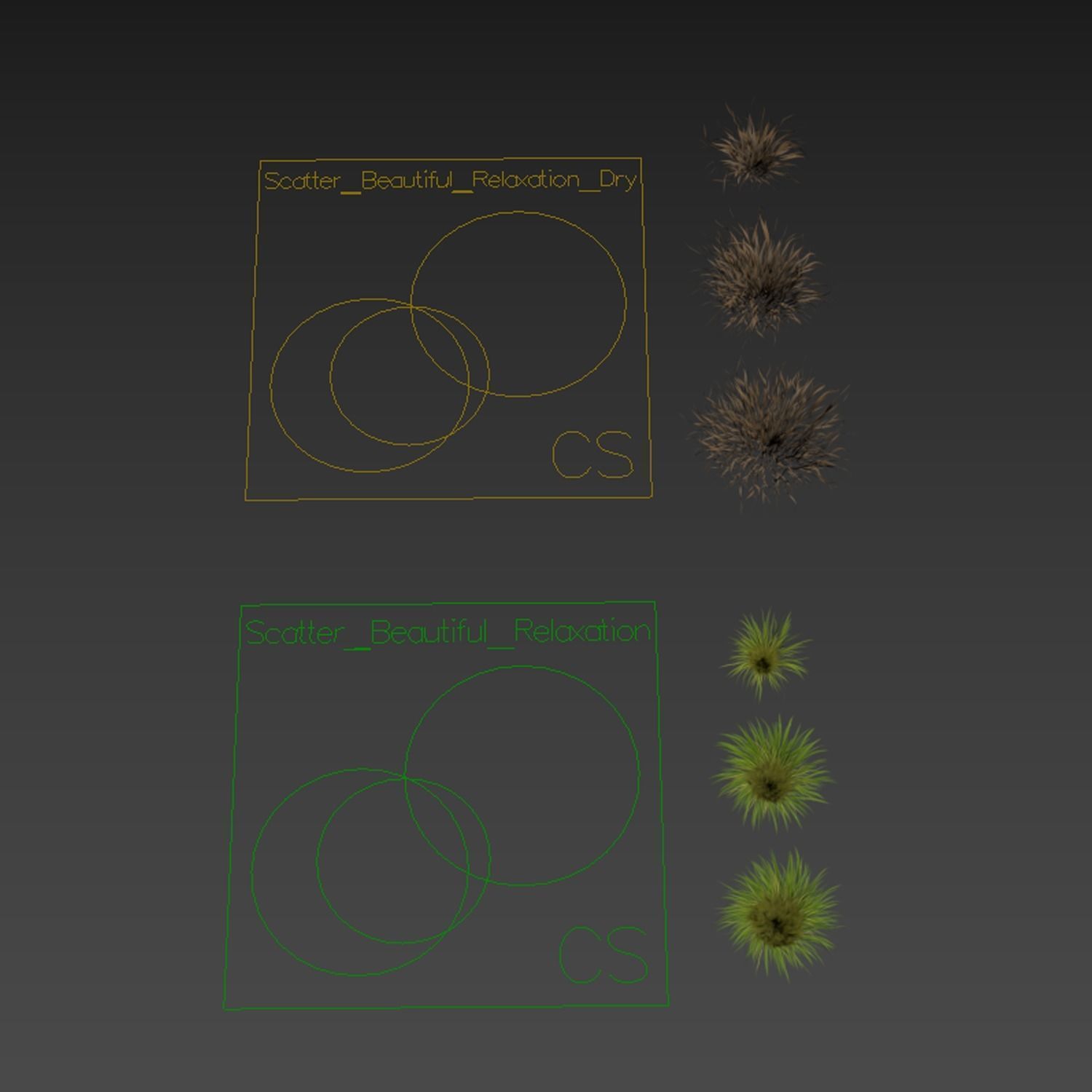 10 Different SETS Of Grass SET VOL07 3D Model Collection_17