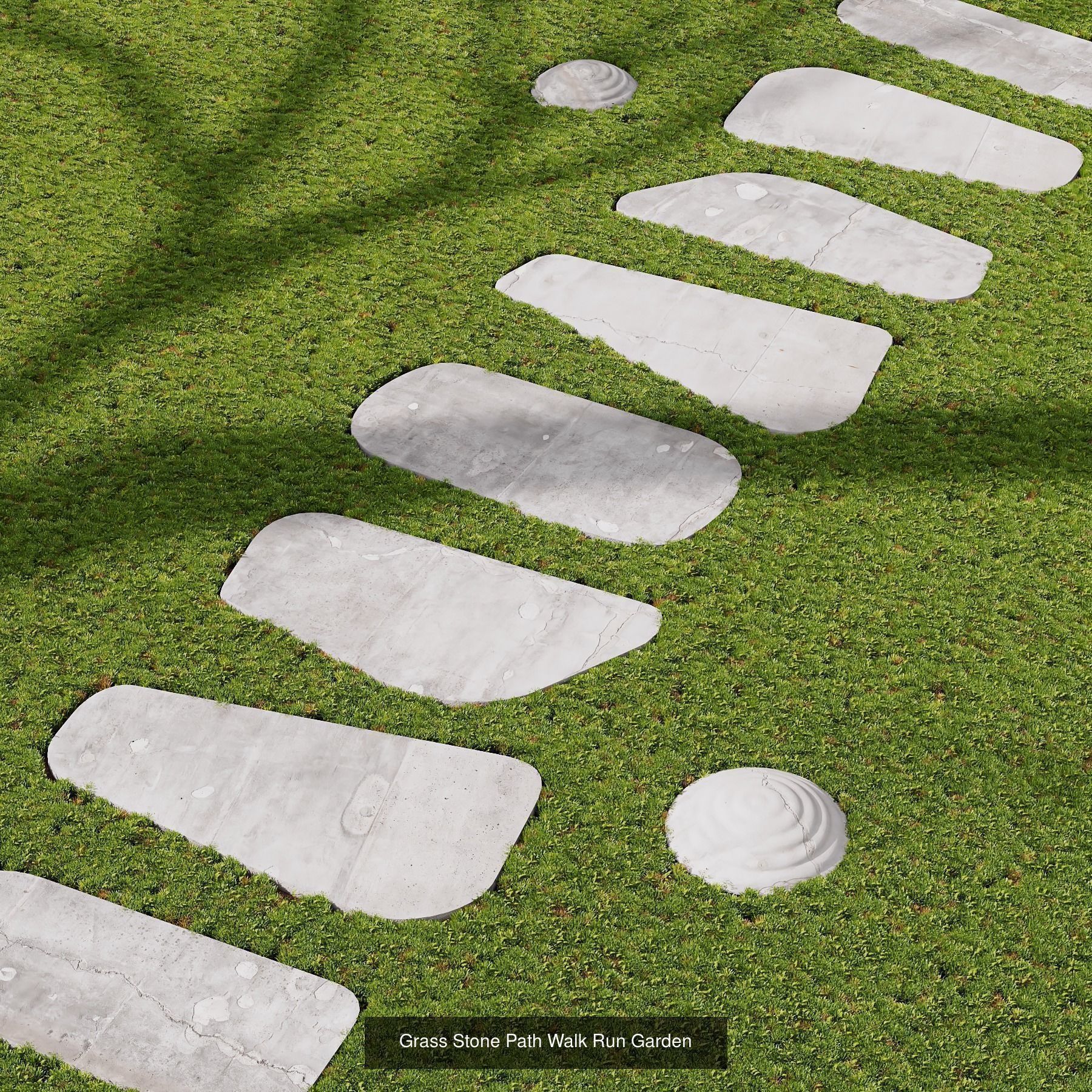 10 Different SETS Of Grass SET VOL07 3D Model Collection_10