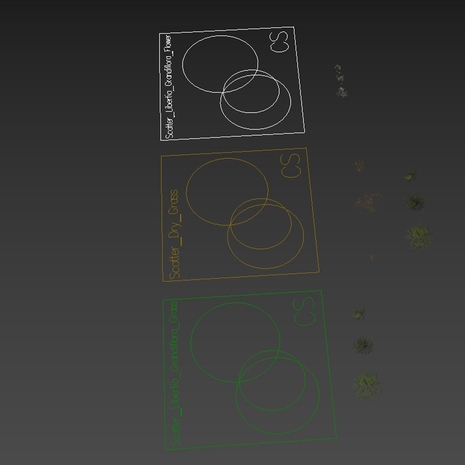 10 Different SETS Of Grass SET VOL07 3D Model Collection_20