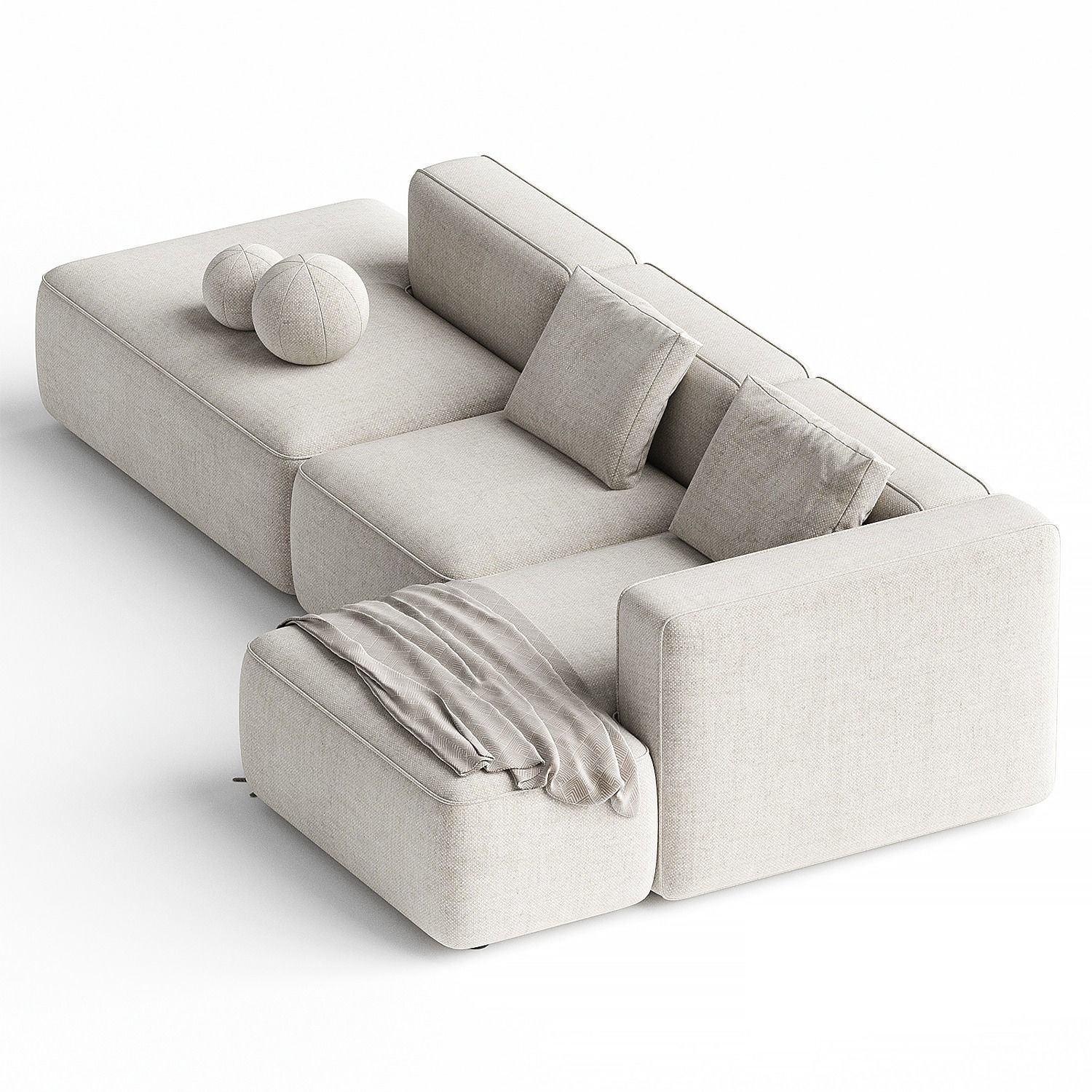 Basecamp Open End sofa 3d model  3D model_1