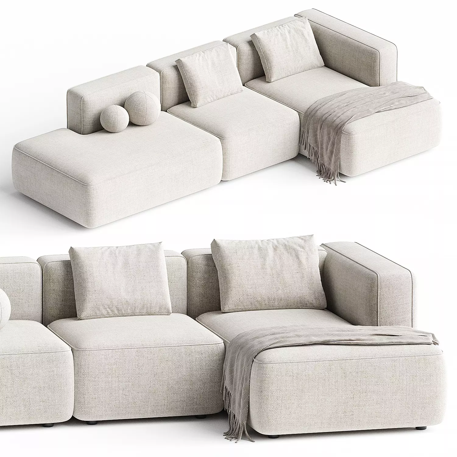Basecamp Open End sofa 3d model  3D model_0