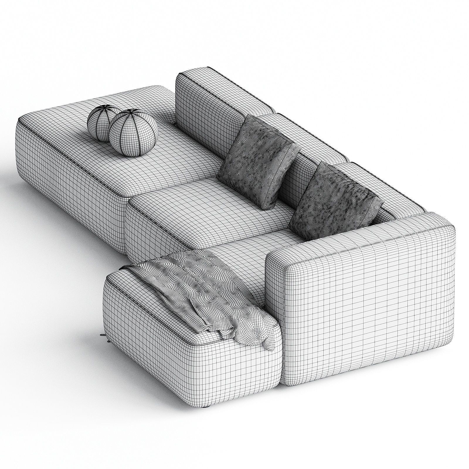 Basecamp Open End sofa 3d model  3D model_2