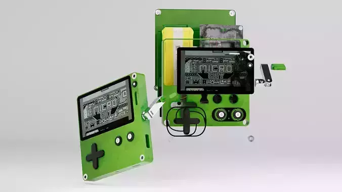 Gamboy Playdate black and green