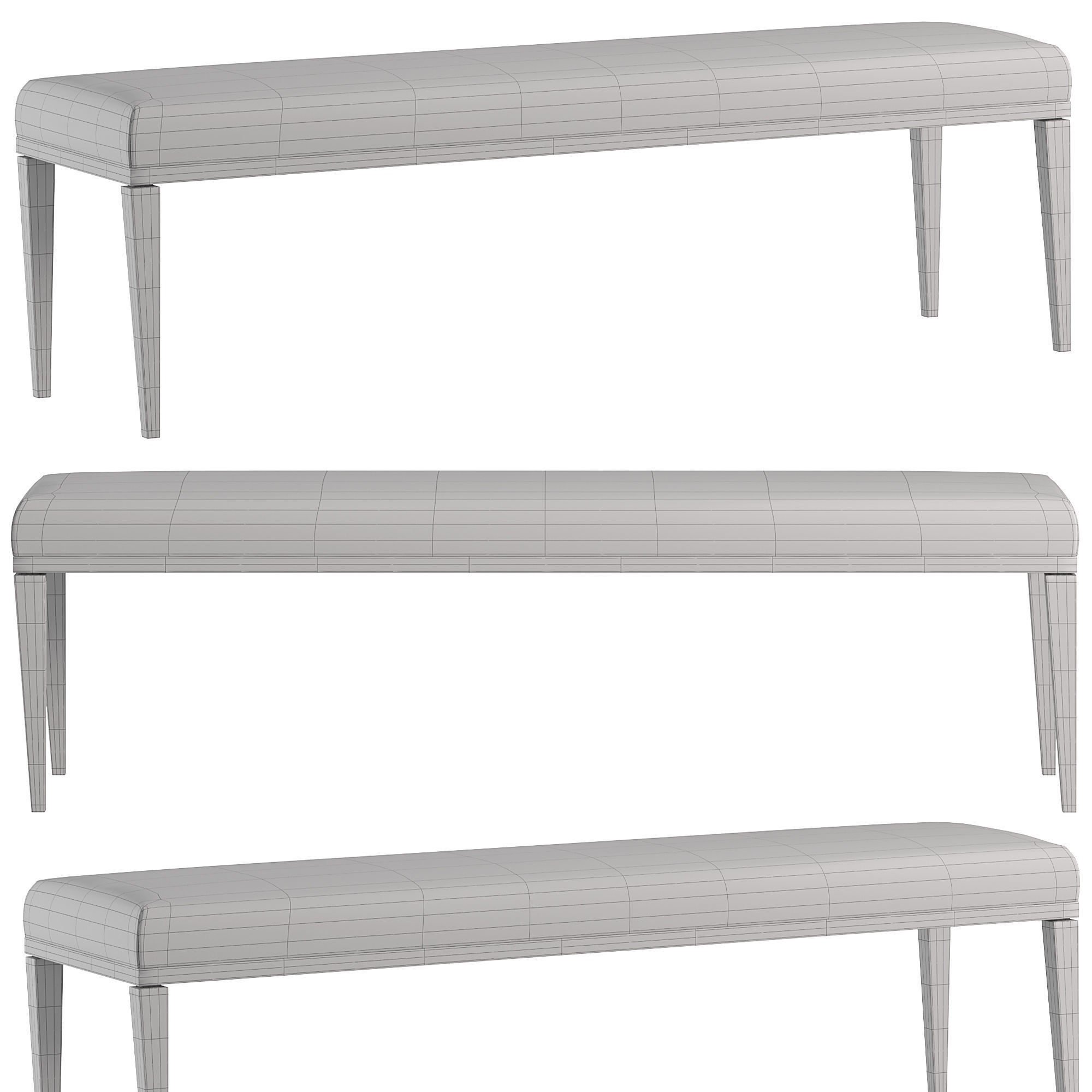 AMY BENCH PUFIK 3D model_3