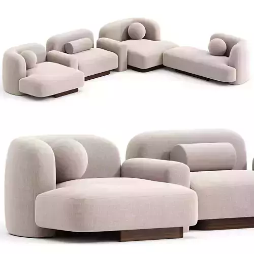 POP SOFA Delcourt Collection 3d model 