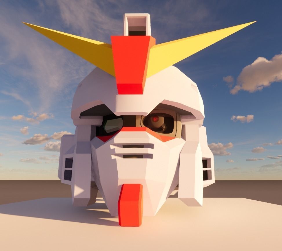 GUNDAM X SKULL 3D model_3