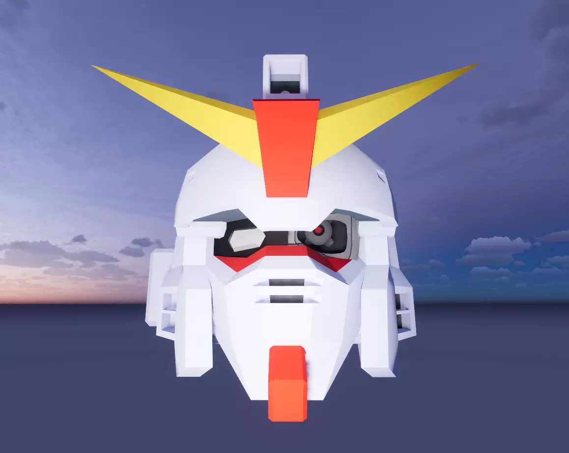 GUNDAM X SKULL 3D model_0