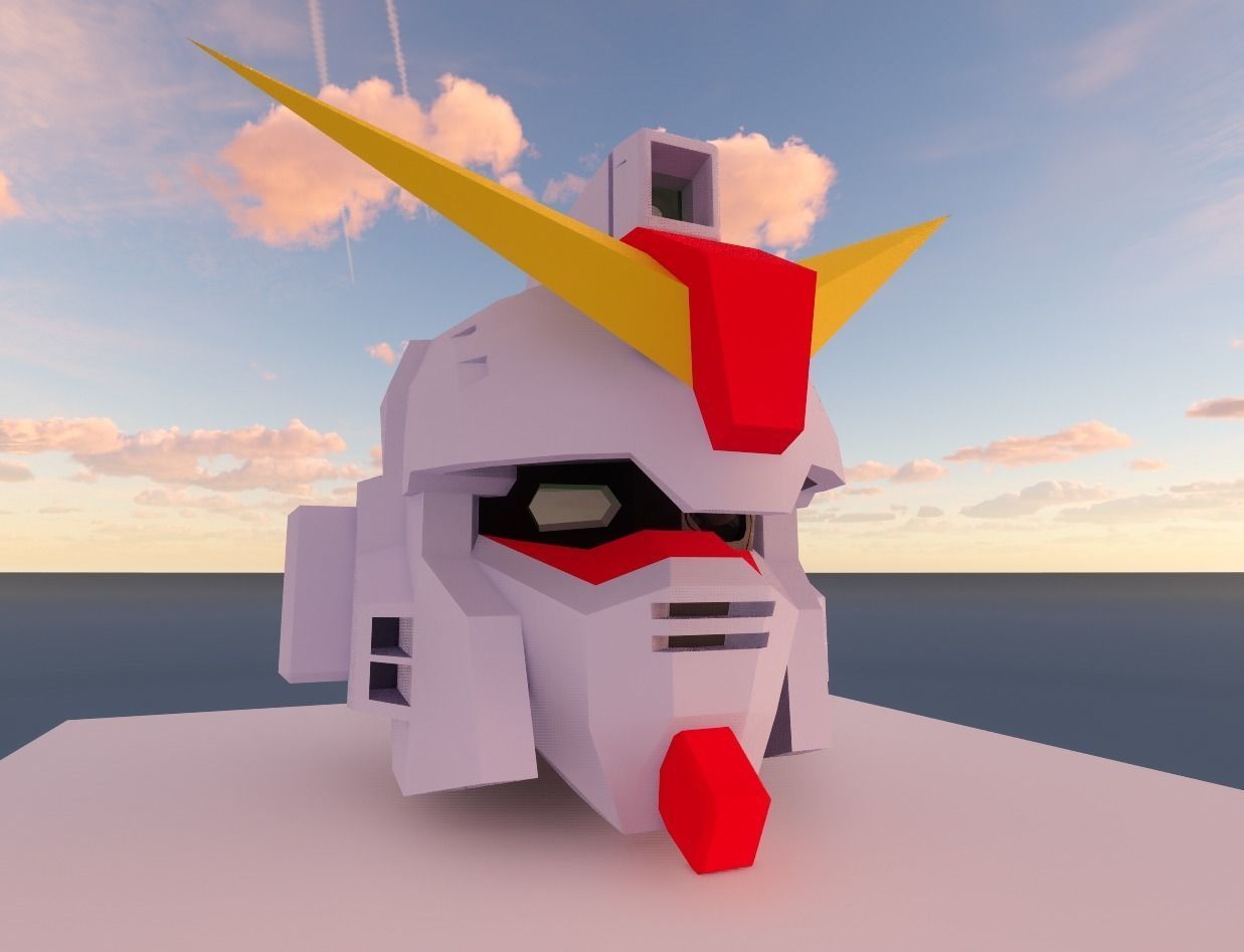 GUNDAM X SKULL 3D model_4