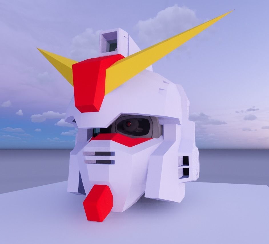 GUNDAM X SKULL 3D model_5