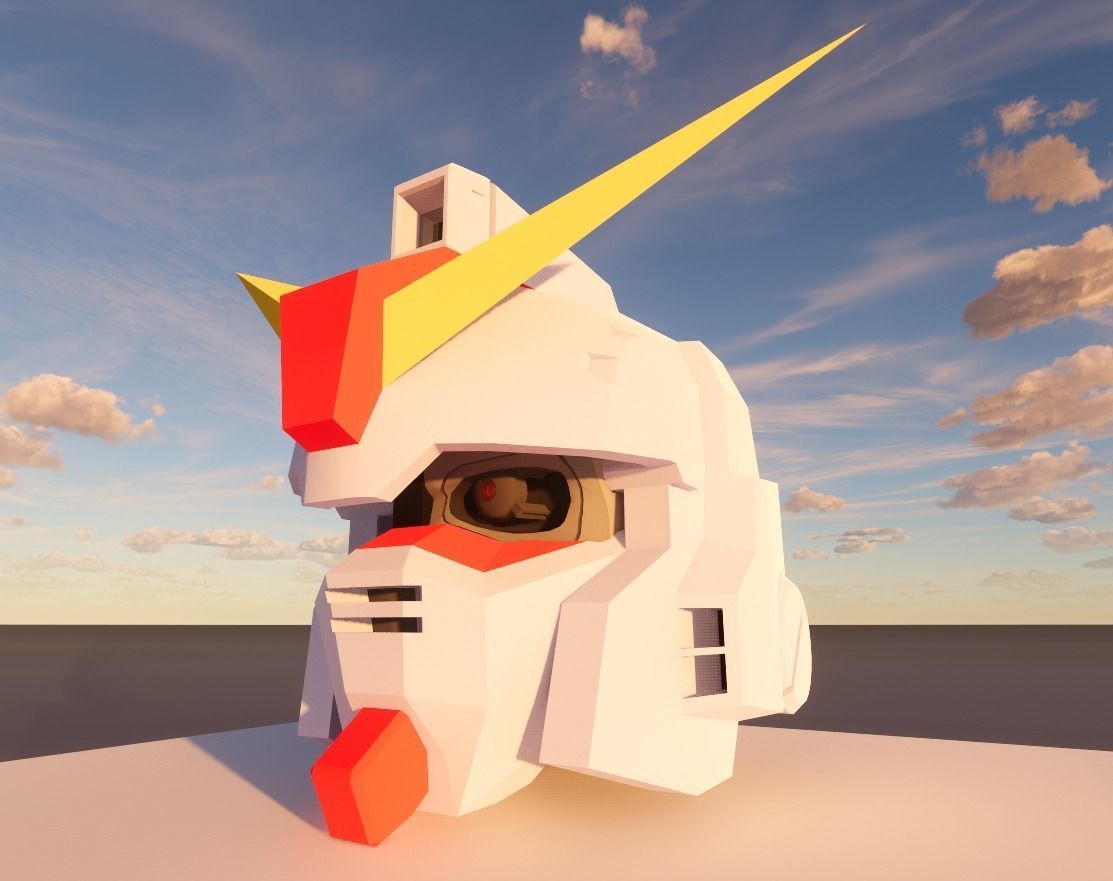GUNDAM X SKULL 3D model_7