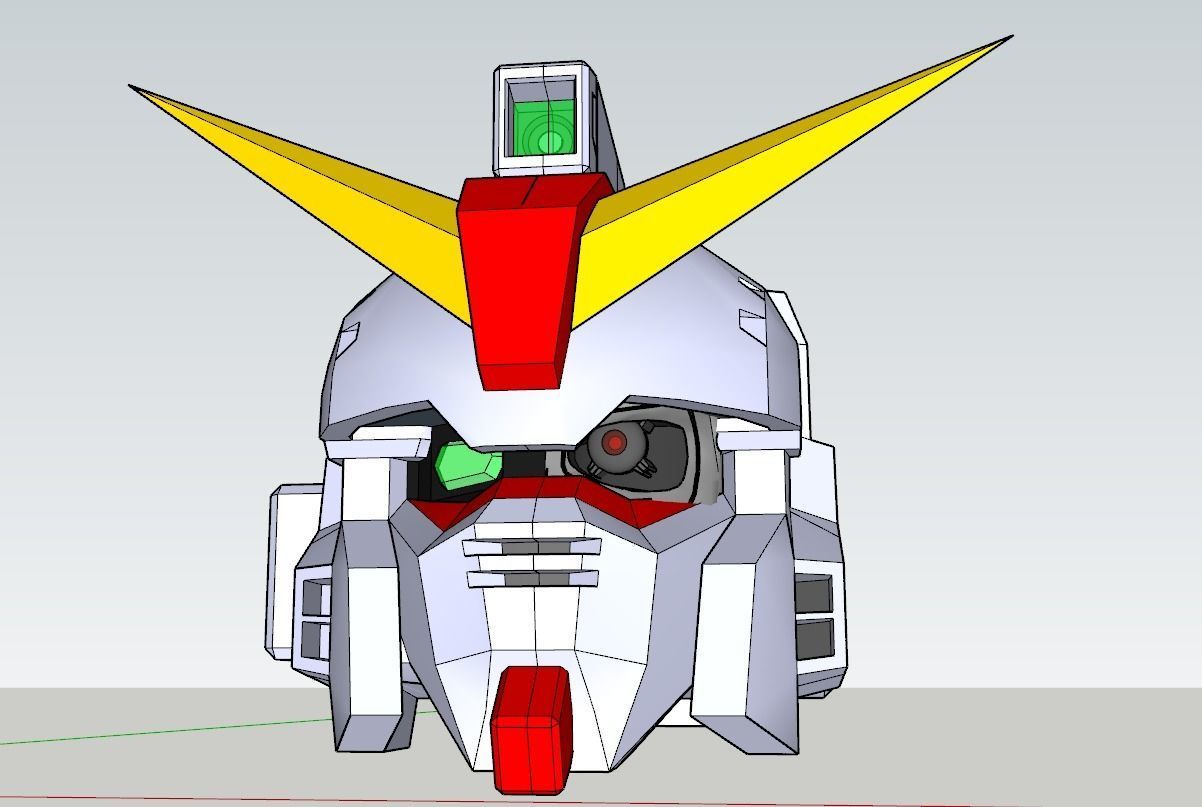 GUNDAM X SKULL 3D model_2