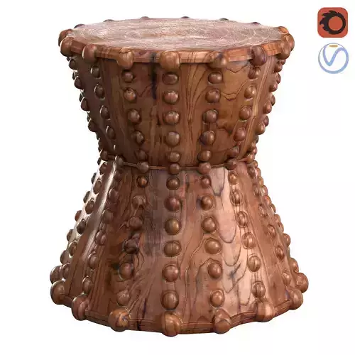 Kurt Stool Wooden Natural