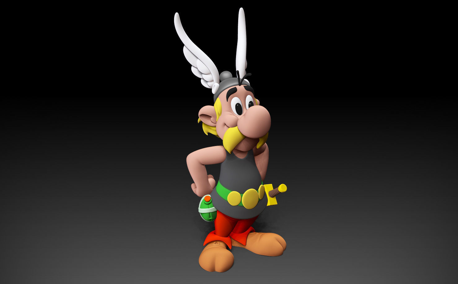 Asterix 3D print model_5