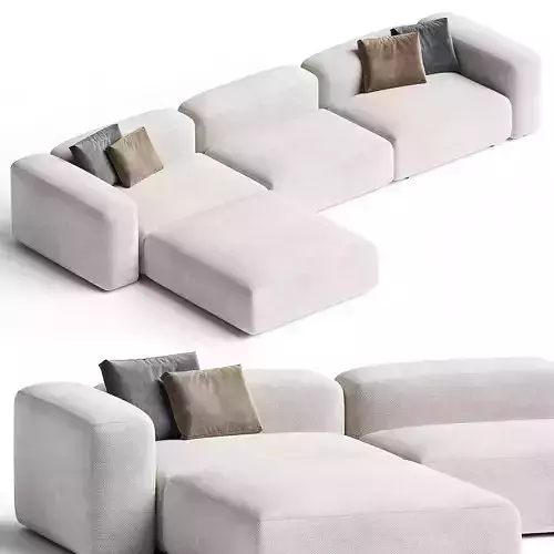 PLUS Outdoor island sofa 3d model 