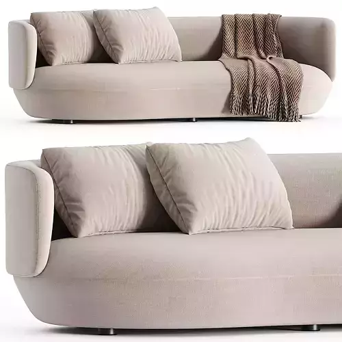 BAIXO 3 seater sofa By WENTZ 3d model  3D model