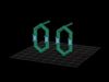 minimal gold and silver baguette earrings Free 3D print model_1