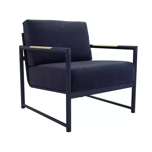 Peaks Club Chair - Black 3D model