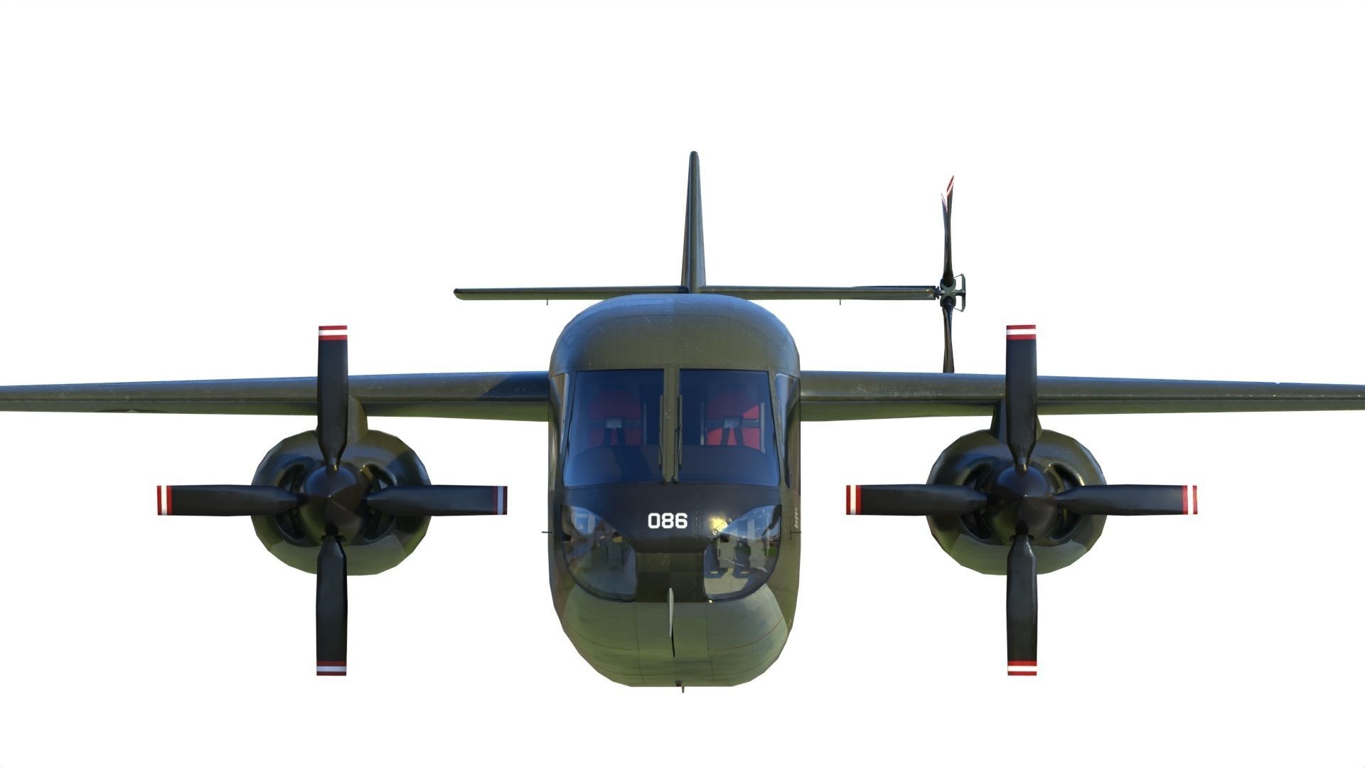 Lockheed CL-945 stowed rotor aircraft CARR 3D model_5