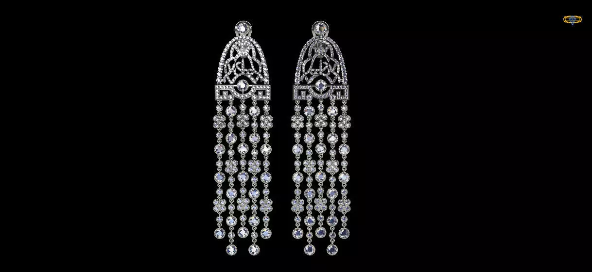 Jacobs and Co Earring TH01305 3D print model