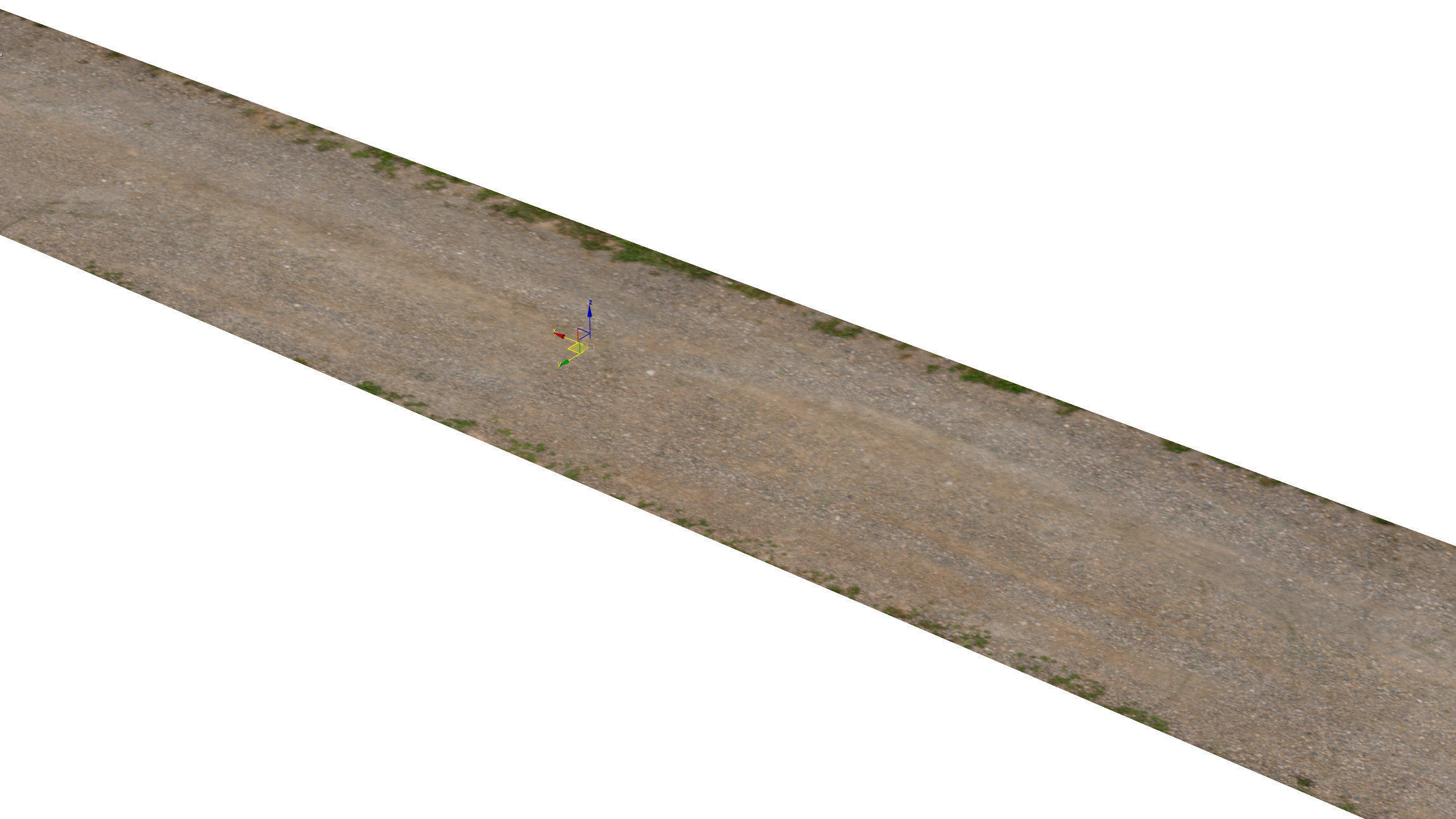 Gravel road 06 - 18 meters Low-poly 3D model_10