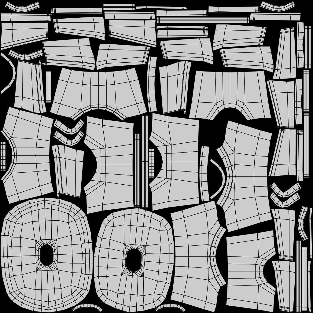 Stackable Small Plastic Stool Low-poly 3D model_17