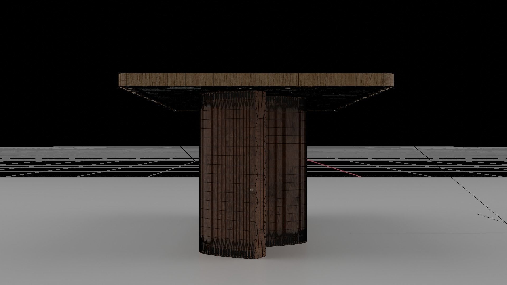 Organic Pattern Three Dining tables 3D model_47